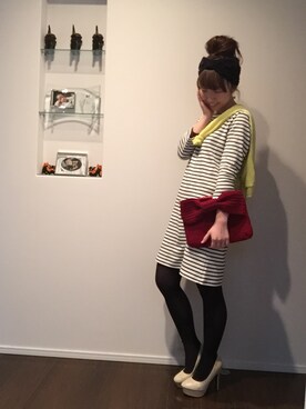 「春ワンピ」｜「アイテム（その他）」を使った、かなのがさん（レディース・151cm）の春コーディネート