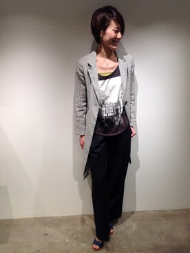 「Johnbull Private labo（ジョンブルプライベートラボ）のアイテム（キャミソール）」を使った、Yassanさん（レディース・166cm）の春コーディネート