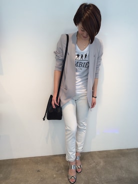 「BLACK SCORE（ブラックスコア）のアイテム」を使った、Yassanさん（レディース・166cm）の春コーディネート