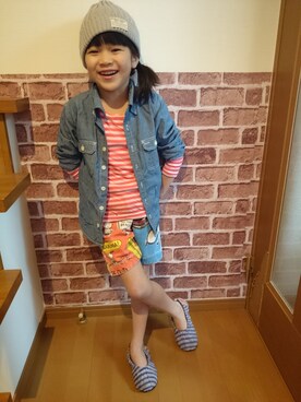 「BOOFOOWOO」｜yu-hiさん（キッズ・110cm）の春コーディネート