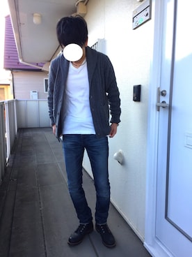 「ニットカーディガン」｜Hirokichiさん（メンズ・175cm・20代）の秋コーディネート
