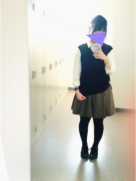 「制服風」｜doracoさん（レディース・158cm）の秋コーディネート
