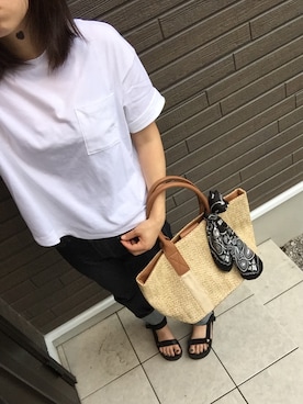 「スポサン」｜「アイテム（財布/小物）」を使った、ちみそうさん（レディース・165cm）の夏コーディネート
