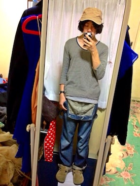 「アイテム（オールインワン・サロペット）」を使った、もりうまさん（メンズ・160cm・20代）の春コーディネート