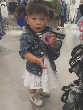 K❤︎smile.・☺︎さん（キッズ・80cm）の春コーディネート