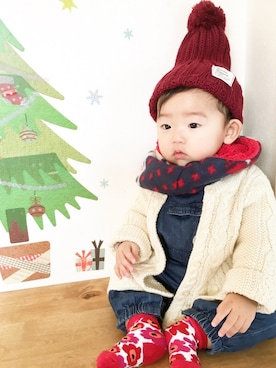 chinaさん（キッズ・70cm）の冬コーディネート