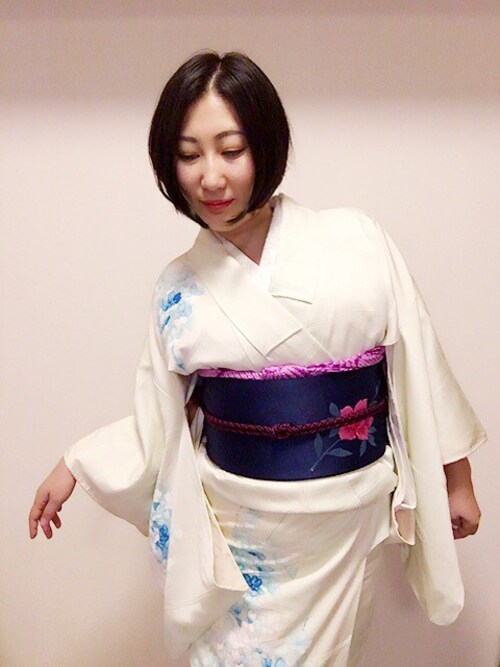 鍋山純子 Kimonoの着物 浴衣を使ったコーディネート Wear