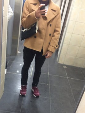 「アイテム（ピーコート）」を使った、ひのはるさん（メンズ・170cm・10代）の秋コーディネート