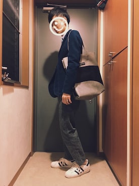 「URBAN RESEARCH Sonny Label（アーバンリサーチサニーレーベル）のアイテム（テーラードジャケット）」を使った、シンさん（メンズ・173cm）の秋コーディネート