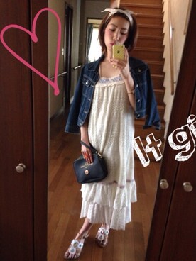 「COMME CA COMME CA COMME CA（コムサコムサコムサ）のアイテム（ジャケット/アウター）」を使った、yvki☻さん（レディース・160cm）の春コーディネート