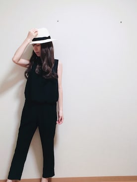 「31 Sons de mode（トランテアン　ソン　ドゥ　モード）のアイテム（オールインワン・サロペット）」を使った、natsumiさん（レディース・163cm）の夏コーディネート