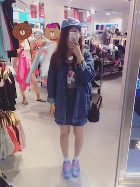「Lulus（-）のアイテム（ジャケット/アウター）」を使った、Moni ◡̈さん（レディース・155cm）の春コーディネート
