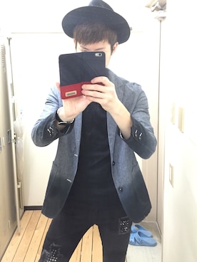 「AZUL by moussy（アズールバイマウジー）のアイテム（テーラードジャケット）」を使った、kojiさん（メンズ・180cm）の夏コーディネート