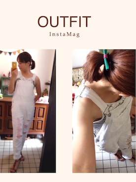 「A dress a day（ア　ドレス　ア　デイ）のアイテム」を使った、lovepeaceさん（レディース・158cm）の夏コーディネート