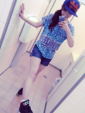 「アクティブ」｜「アイテム（ソックス/靴下）」を使った、NAoKoさん（レディース・166cm）の夏コーディネート