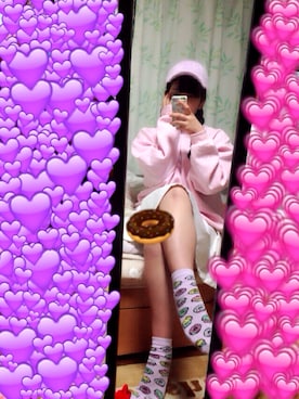 「BUBBLES（バブルス）のアイテム（帽子）」を使った、なのん🌙💫さん（レディース・166cm）の春コーディネート