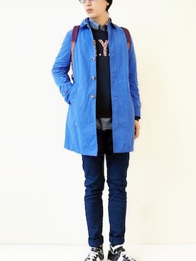 「SCOTCH & SODA（スコッチ アンド ソーダ）のアイテム（スウェット）」を使った、Akira  Nakataniさん（メンズ・175cm）の冬コーディネート
