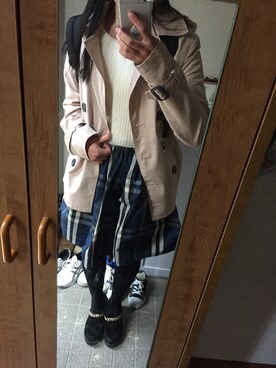 「FOREVER 21」｜「アイテム（トレンチコート）」を使った、☆NOZOMI☆さん（レディース・158cm）の春コーディネート