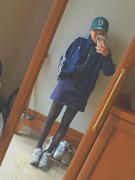 「skirt」｜「アイテム（キャップ）」を使った、MIKIさん（レディース・153cm）の冬コーディネート