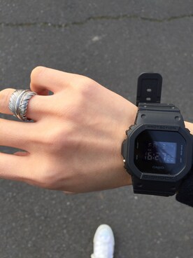 みんちょさんの「[カシオ] ★CASIO DW5600BB G-SHOCK 腕時計」を使ったコーディネート