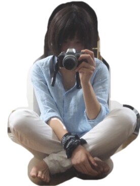 「UNIQLO（ユニクロ）のWOMEN プレミアムリネンシャツ（長袖）A（シャツ/ブラウス）」を使った、Sakuさん（レディース・163cm）の夏コーディネート