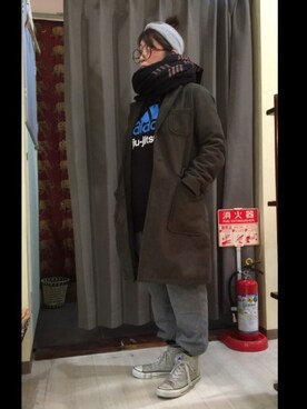 「SEVENDAYS=SUNDAY（セブンデイズサンデイ）のアイテム（その他アウター）」を使った、ねこ ぱんちさん（レディース・160cm）の春コーディネート