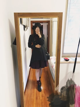 「initial（イニシャル）のアイテム（バッグ）」を使った、魂欧巴さん（レディース・170cm）の春コーディネート