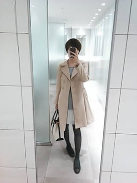 「earth music&ecology（アースミュージックアンドエコロジー）のアイテム（バレエシューズ、ブラック系）」を使った、yuukiさん（レディース・170cm）の春コーディネート