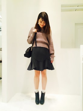 「ぺプラム」｜「アイテム（その他シューズ）」を使った、SHOKOさん（レディース・163cm）の秋コーディネート
