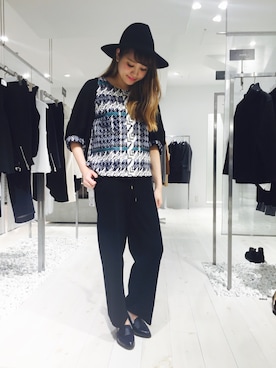 「1％（イチ パーセント）のアイテム」を使った、SHOKOさん（レディース・163cm）の秋コーディネート