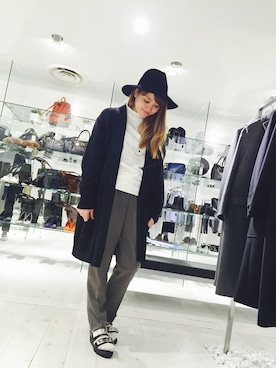 「1％（イチ パーセント）のアイテム」を使った、SHOKOさん（レディース・163cm）の秋コーディネート