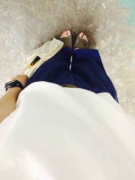 「BEAMS（ビームス）の▲BIRKENSTOCK / ZURICH SUEDE（サンダル）」を使った、Akiiiiiさん（レディース・170cm）の夏コーディネート
