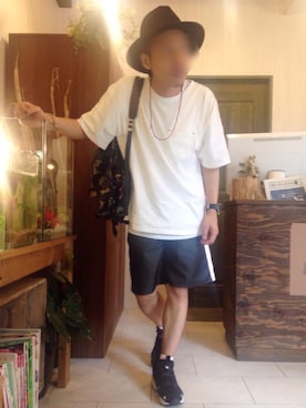 「SCALA（スカラ）のアイテム（帽子）」を使った、Chuuuさん（メンズ・171cm）の夏コーディネート