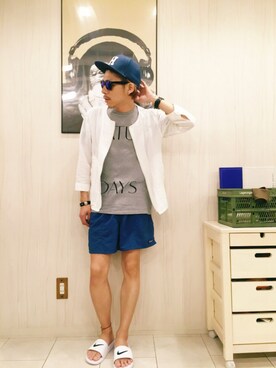 Chuuuさん（メンズ・171cm）の夏コーディネート