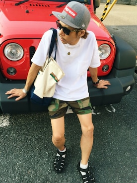 「rinto（リント）のアイテム」を使った、Chuuuさん（メンズ・171cm）の夏コーディネート