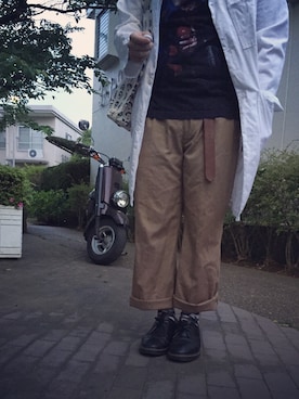 「Adam et Rope' Le Magasin（アダムエロペルマガザン）のアイテム（その他アウター）」を使った、ぎんさん（メンズ・168cm）の春コーディネート