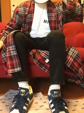 「インテリア」｜「アイテム（ジャケット/アウター）」を使った、ぎんさん（メンズ・168cm）の秋コーディネート