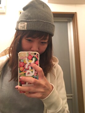 「FREE'S MART（フリーズマート）のアイテム（ニットキャップ/ビーニー）」を使った、TOMさん（レディース・162cm）の春コーディネート