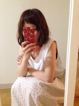 「美容室」｜「アイテム（ワンピース）」を使った、saさん（レディース・153cm）の秋コーディネート