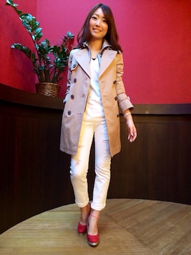 「GUILD PRIME（ギルドプライム）のアイテム」を使った、NATSUさん（レディース・165cm）の冬コーディネート