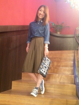 NATSUさん（レディース・165cm）の夏コーディネート