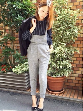 「LOVE ESCAPE（ラブエスケープ）のアイテム」を使った、NATSUさん（レディース・165cm）の秋コーディネート