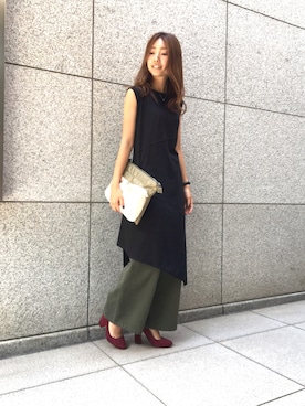 「GUILD PRIME（ギルドプライム）のアイテム」を使った、NATSUさん（レディース・165cm）の秋コーディネート