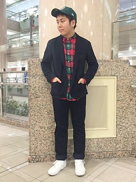 ivory court ランドマークプラザ店スタッフさん(メンズ・168cm)の冬コーディネート