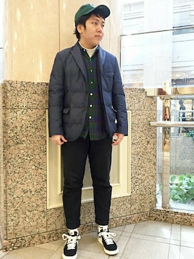 ivory court ランドマークプラザ店スタッフさん(メンズ・168cm)の冬コーディネート