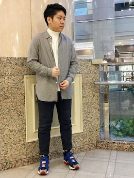 ivory court　ランドマークプラザ店スタッフさん（メンズ・168cm）の春コーディネート
