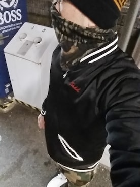 「fuct（ファクト）のアイテム（ジャケット/アウター）」を使った、オリケンさん（メンズ・175cm）の冬コーディネート