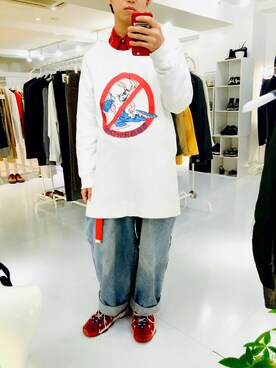 「FILA（フィラ）のアイテム（パンツ）」を使った、SAKAMOさん（メンズ・170cm）の秋コーディネート