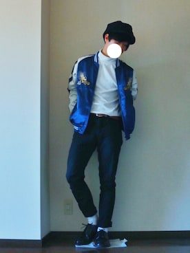 「アイテム（キャスケット）」を使った、しょ〜さん（メンズ・170cm・10代）の冬コーディネート