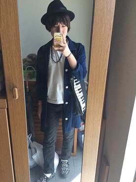 「アイテム（その他アウター）」を使った、くっし〜さん（メンズ・159cm・20代）の秋コーディネート